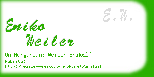 eniko weiler business card